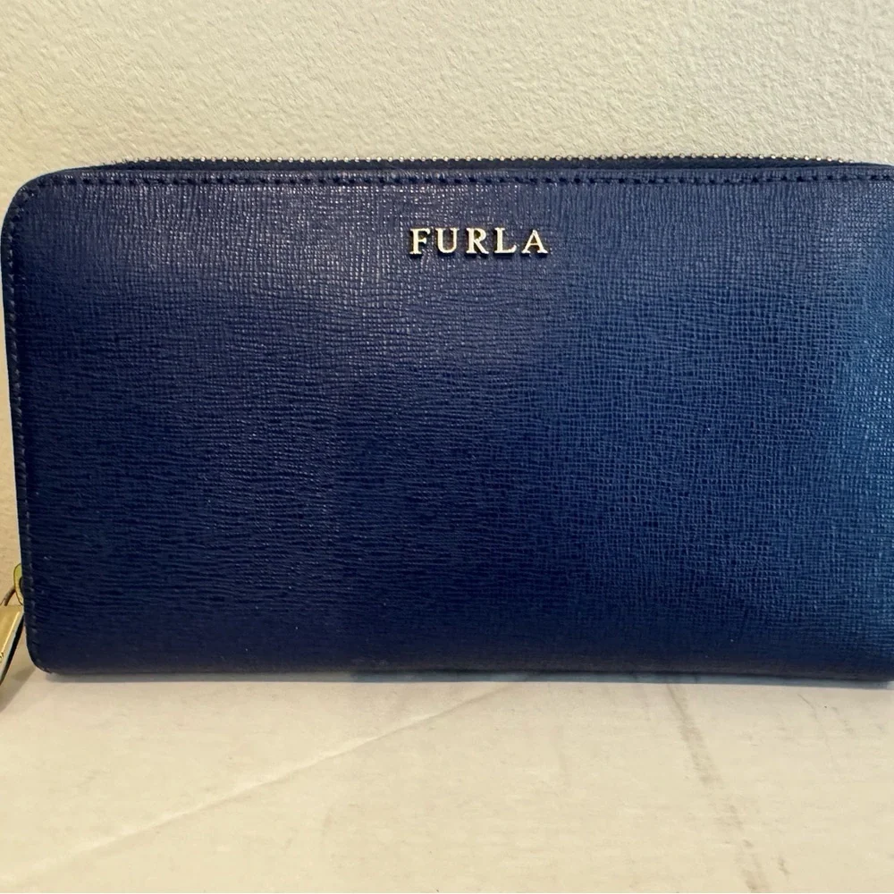 Authentic Furla EUC Wallet Royal Blue